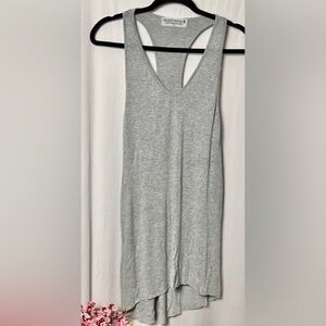 Project Social T x Urban Outfitters Grey Racerback Tank Top Size Small